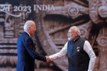 President Biden meets Indian Prime Minister Narendra Modi in New Delhi on Saturday. Modi is hosting the Group of 20 meeting
