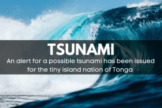 Tonga has issued a tsunami warning.
