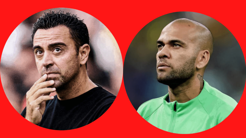 Former Barcelona teammate Dani Alves was detained for suspected assault, leaving Xavi in a "state of disbelief."