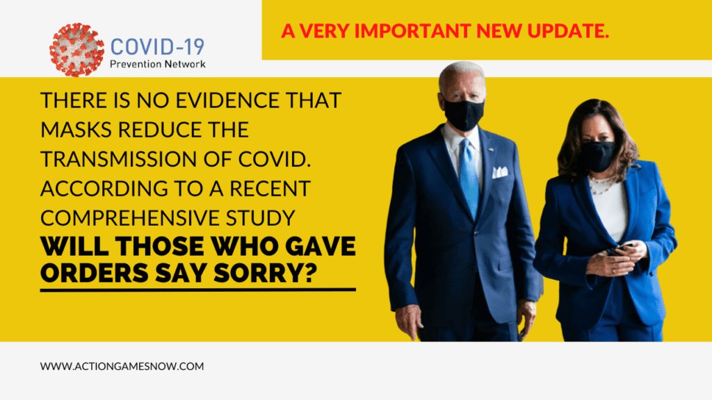 A major new study indicates that masks don't stop COVID. Apologize, mandators