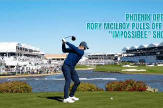 Despite Phoenix Open first-round troubles, Rory McIlroy hits impossible shot.