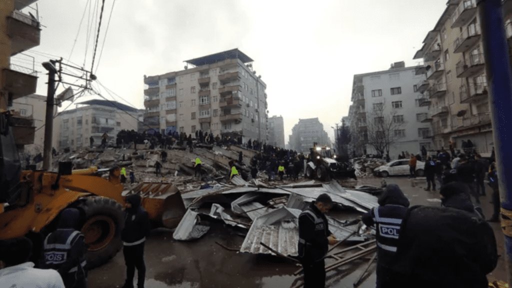 Search and rescue works continue after a 7.4 magnitude earthquake.