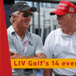 Three of the 14 LIV Golf events will be held on Donald Trump's courses.