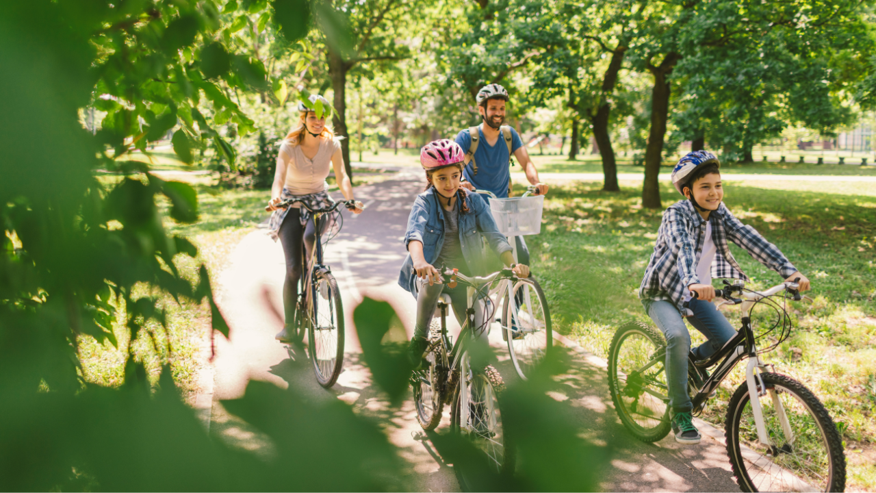 Get off the sofa and start riding a bike.