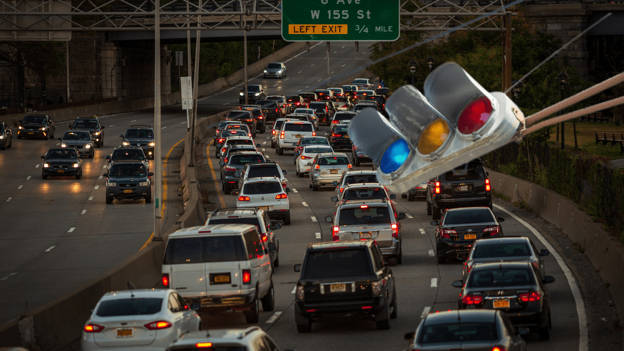 Here's what it means when a traffic light is blue instead of green.