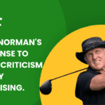 Greg Norman's response to Saudi criticism is very surprising.