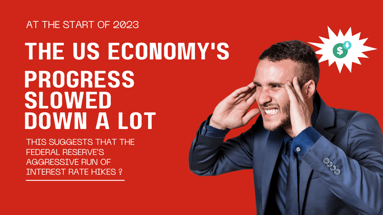 US economy's progress slowed down.
