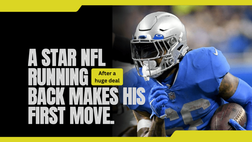 A star NFL running back makes his first move.