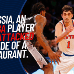 In Russia, an ex-NBA player was attacked outside of a restaurant.