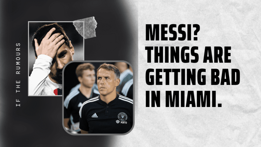 Messi Things are getting bad in Miami.