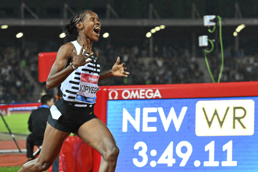 The best ever! Faith Kipyegon runs 1500 meters in 3:49.11
