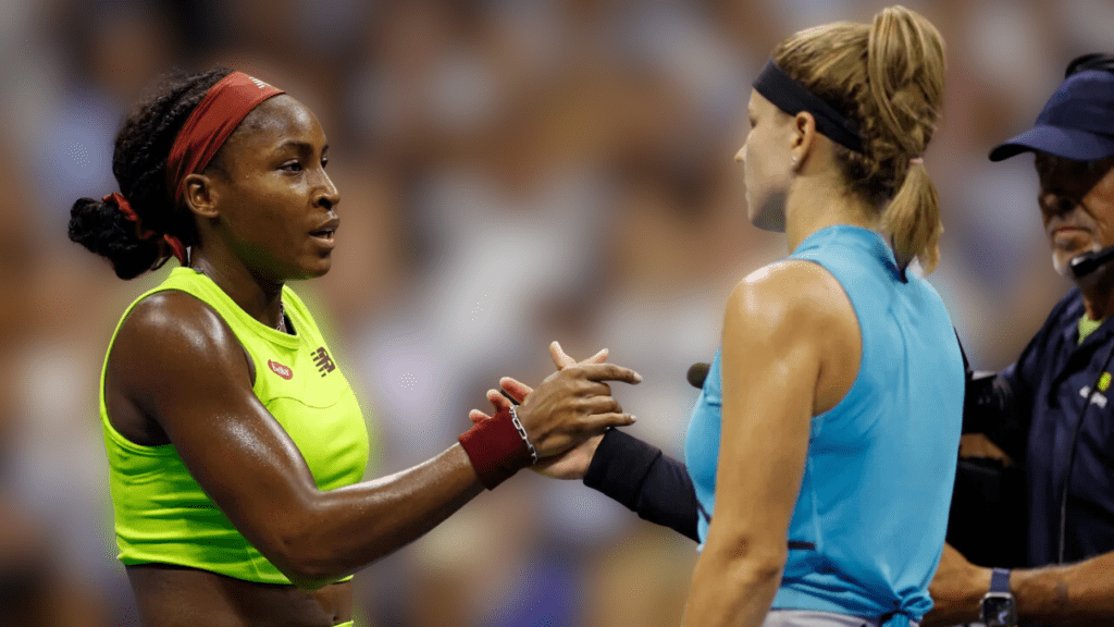 Coco Gauff defeated Karolna Muchová to advance to the US Open championship match.