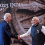 President Biden meets Indian Prime Minister Narendra Modi in New Delhi on Saturday. Modi is hosting the Group of 20 meeting