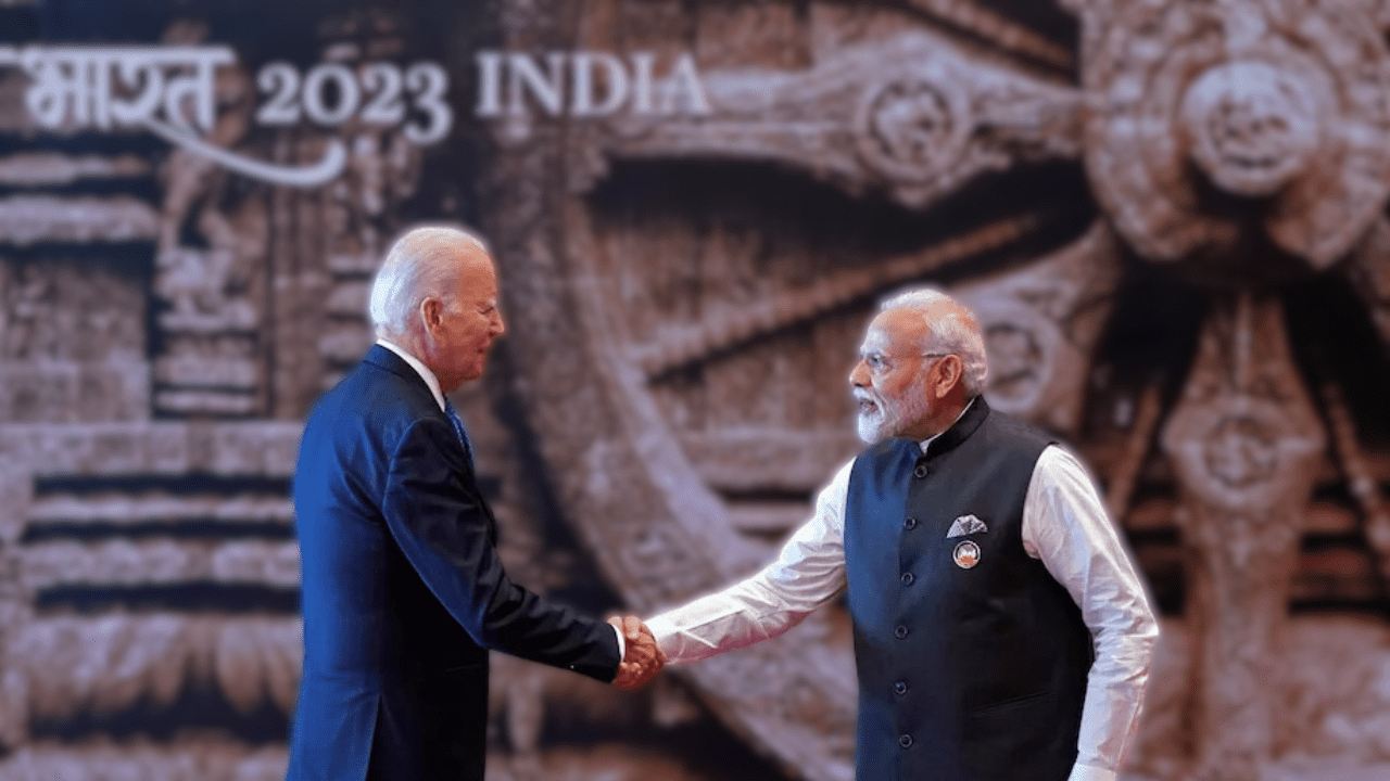 President Biden meets Indian Prime Minister Narendra Modi in New Delhi on Saturday. Modi is hosting the Group of 20 meeting