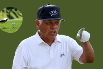 Lee Trevino shows you how to hit the golf ball fairly well.