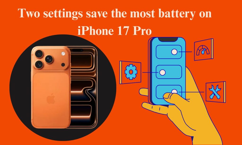 iPhone 17 Pro battery settings screen showing power-saving options