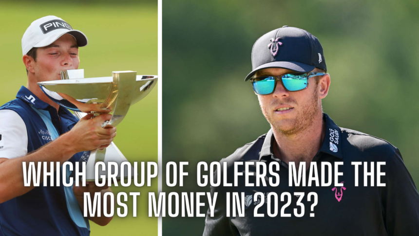 Which group of golfers made the most money in 2023? The PGA Tour or the LIV Tour?