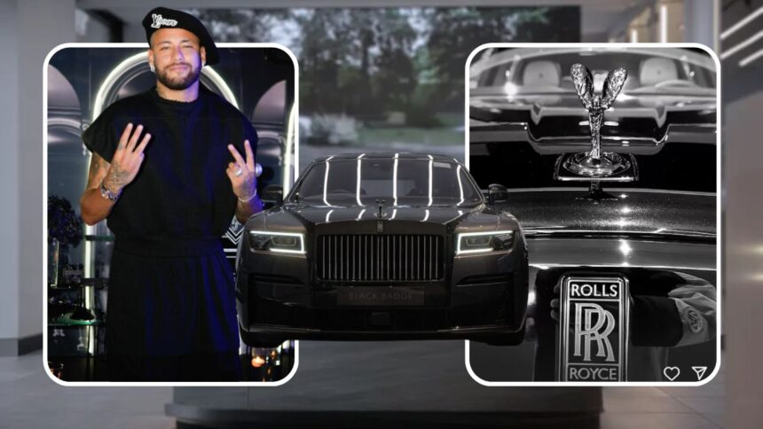 Neymar buys a £270,000 Rolls-Royce Ghost and calls it his "new child" after rumors that he is not the father of the child.