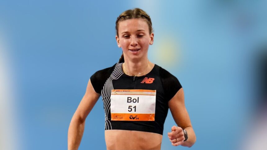 Dutch runner Femke Bol sets the 400-meter indoor world record.