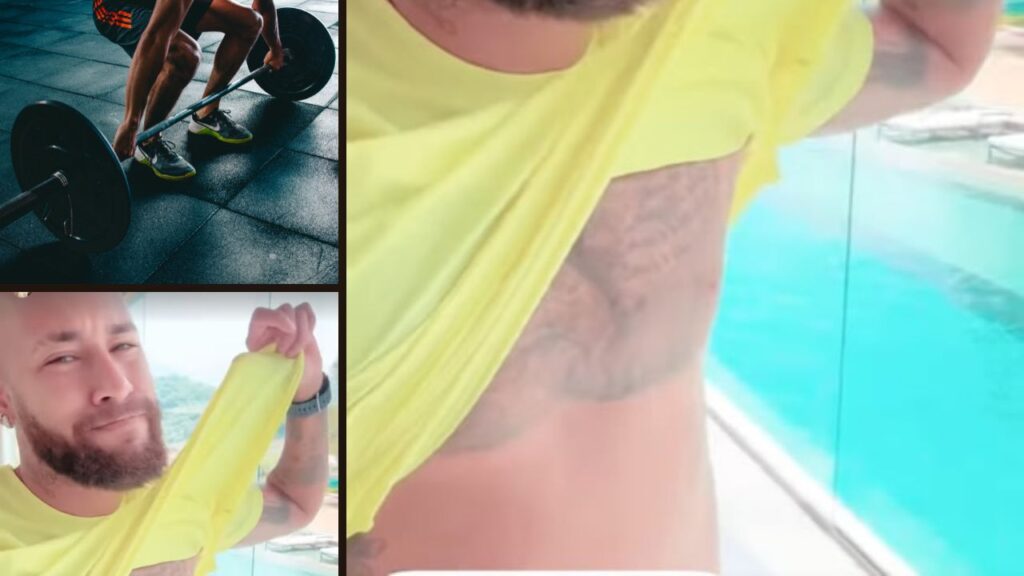 Neymar hits back at people who called him fat and shows off his new body after working out.
