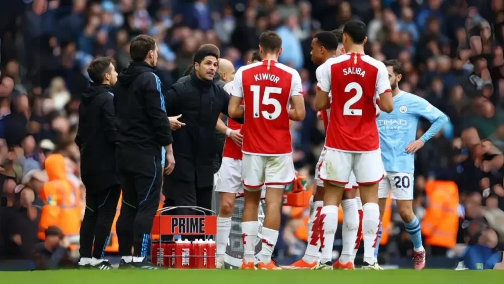 Mikel Arteta helped Arsenal keep Man City scoreless, which kept them in second place.