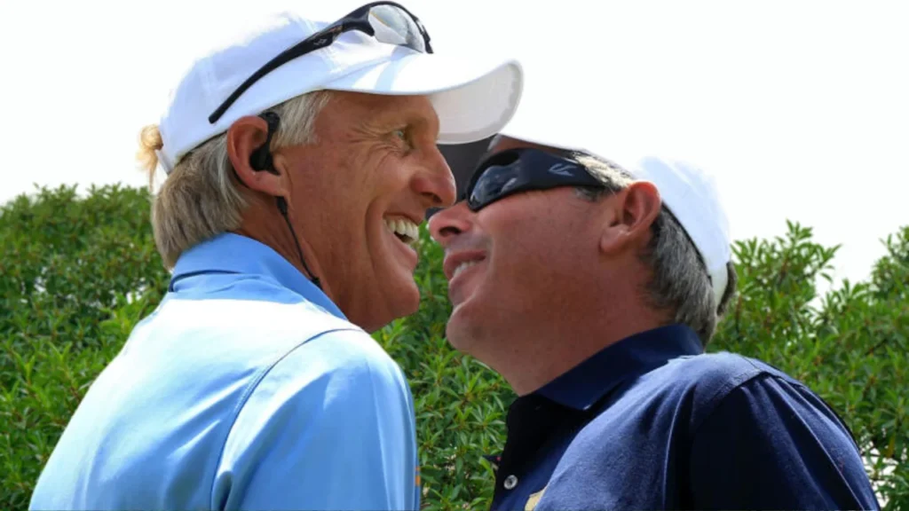Fred Couples deftly bombs Greg Norman, LIV Golf, during a Masters ticket scramble.