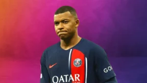 Kylian Mbappé celebrating a goal for France in 2026