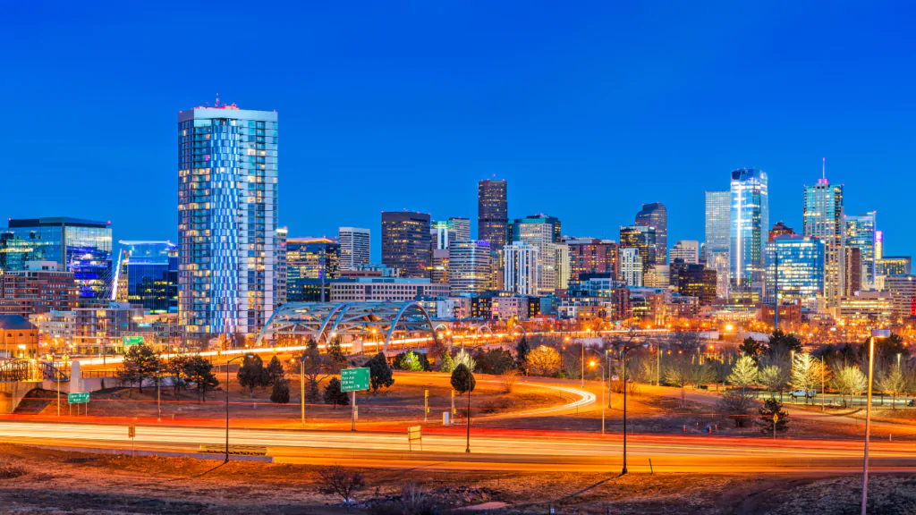Map of Denver, Colorado, indicating the city's severe rat infestation issue.