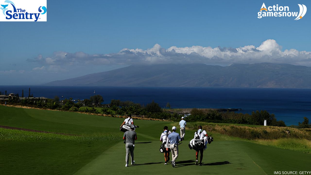 Dry and closed golf courses at Kapalua Resort due to water shortage and irrigation dispute.