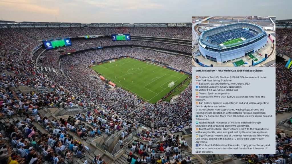 MetLife Stadium in East Rutherford, New Jersey, host venue of the FIFA World Cup 2026 final