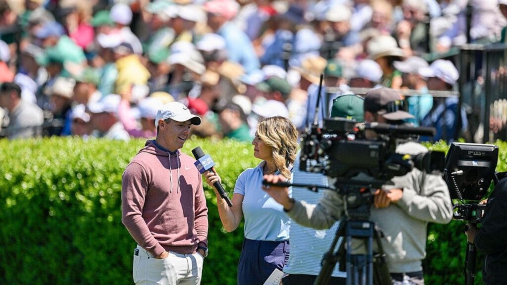 A couple playing golf together, illustrating the synergies between golf and marriage.