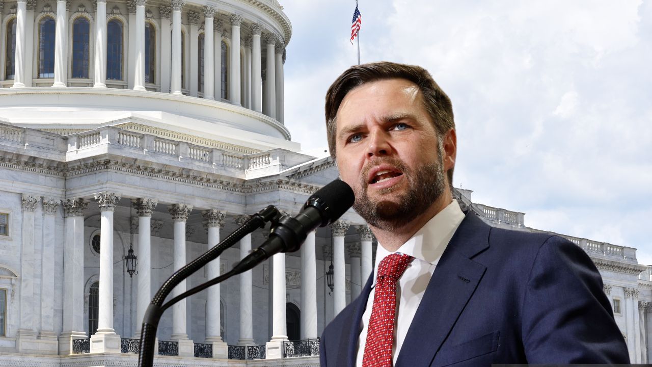 Tariffs are okay according to J.D. Vance because he tells parents that their children will have American-made weapons if “God Forbid” they go to war