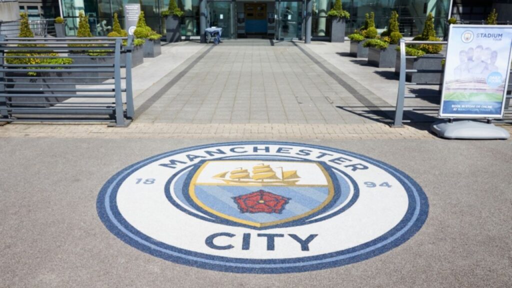 Manchester City Football Club celebrating their 26 titles.