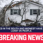 Tornadoes in the South and Midwest have killed at least 25 people.