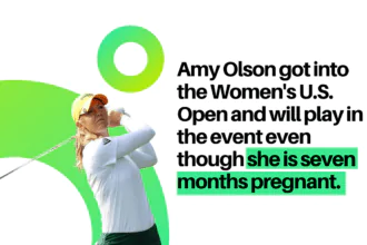 Amy Olson got into the Women's U.S. Open and will play in the event even though she is seven months pregnant.