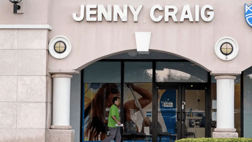 Jenny Craig, a company that helps people lose weight, will close its main offices.