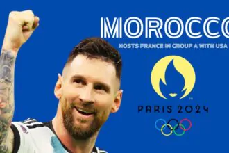 Argentina, led by Lionel Messi, teamed up with Morocco. France will host the 2024 Olympics in Paris. They will be in Group A with the USA.