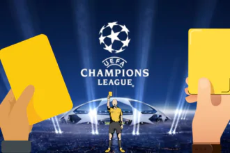 What are the rules for getting a yellow card in the UEFA Champions League? How do suspensions work in the knockout rounds of 2024?