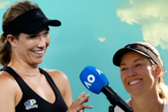 Daria Kasatkina jokes with Danielle Collins after losing the Charleston Open final, "Wanted to say I'm gonna miss you but after this match, I'm not sure."